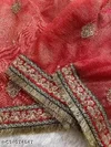 Ladies Radiant Rani Pink Colour Banarasi Crush Saree